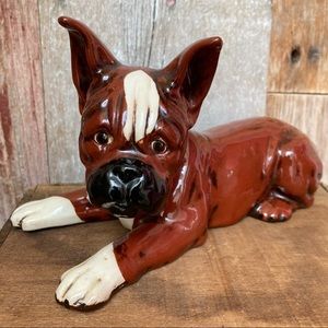 Ceramic Boxer Statue